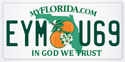 FL license plate EYMU69