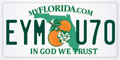 FL license plate EYMU70