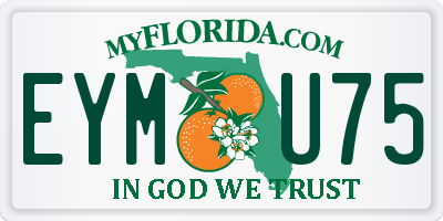 FL license plate EYMU75