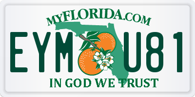 FL license plate EYMU81