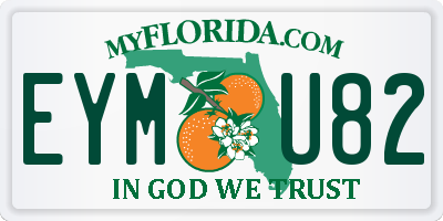 FL license plate EYMU82