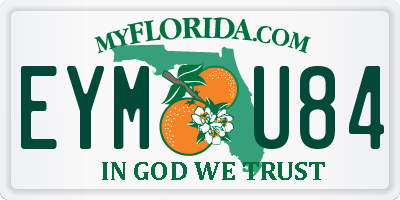 FL license plate EYMU84