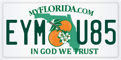 FL license plate EYMU85