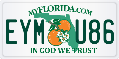 FL license plate EYMU86