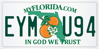 FL license plate EYMU94