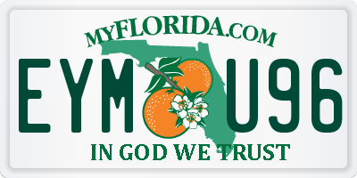 FL license plate EYMU96