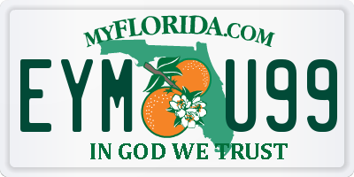 FL license plate EYMU99