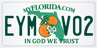 FL license plate EYMV02