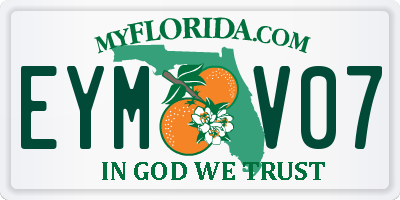 FL license plate EYMV07
