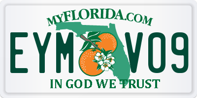 FL license plate EYMV09