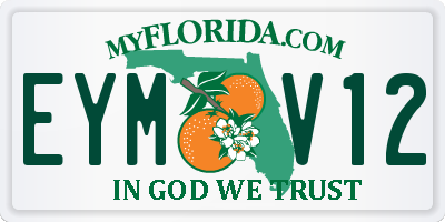 FL license plate EYMV12