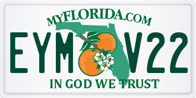 FL license plate EYMV22