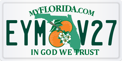 FL license plate EYMV27