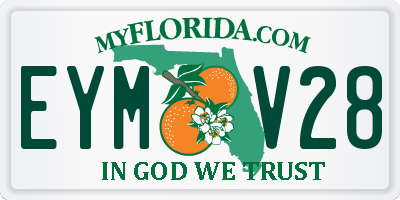 FL license plate EYMV28