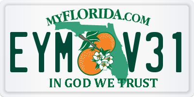 FL license plate EYMV31