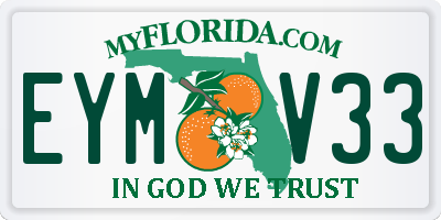 FL license plate EYMV33