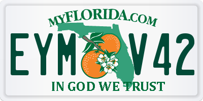 FL license plate EYMV42