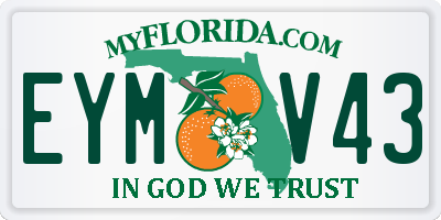 FL license plate EYMV43