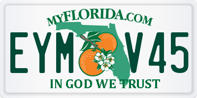 FL license plate EYMV45