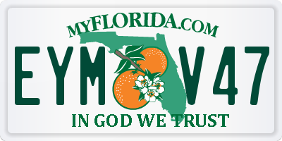 FL license plate EYMV47