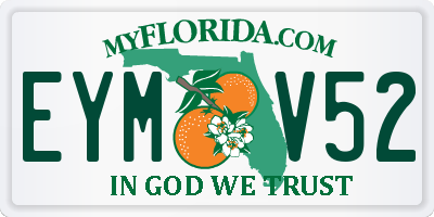 FL license plate EYMV52