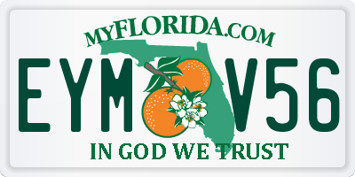 FL license plate EYMV56