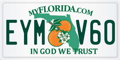 FL license plate EYMV60