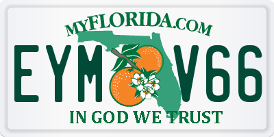 FL license plate EYMV66