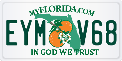 FL license plate EYMV68