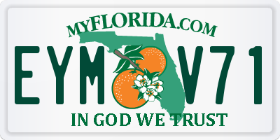 FL license plate EYMV71