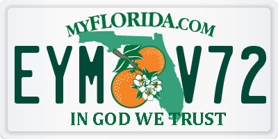 FL license plate EYMV72