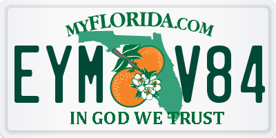 FL license plate EYMV84