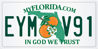 FL license plate EYMV91