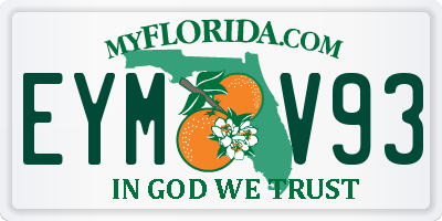 FL license plate EYMV93