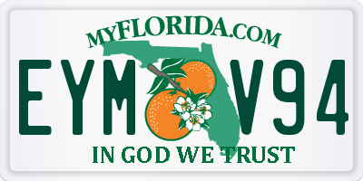 FL license plate EYMV94
