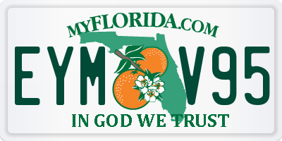 FL license plate EYMV95