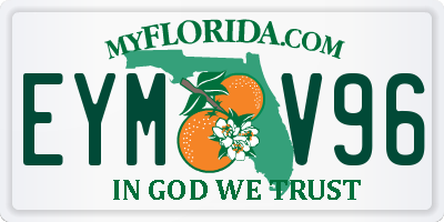 FL license plate EYMV96