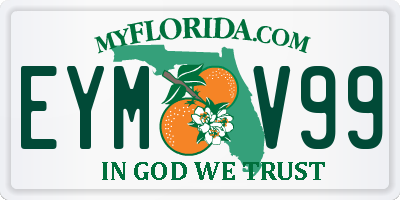 FL license plate EYMV99