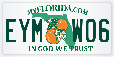 FL license plate EYMW06