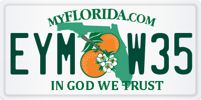 FL license plate EYMW35