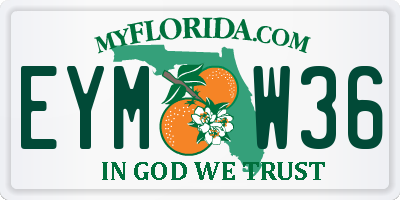 FL license plate EYMW36