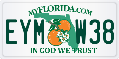 FL license plate EYMW38