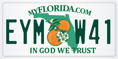 FL license plate EYMW41