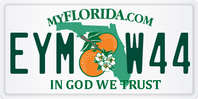FL license plate EYMW44