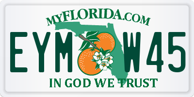 FL license plate EYMW45
