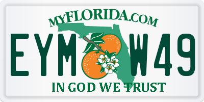 FL license plate EYMW49