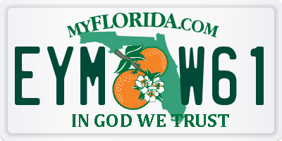FL license plate EYMW61