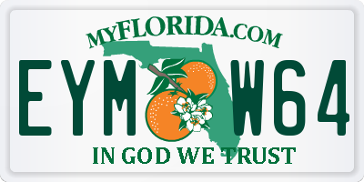 FL license plate EYMW64