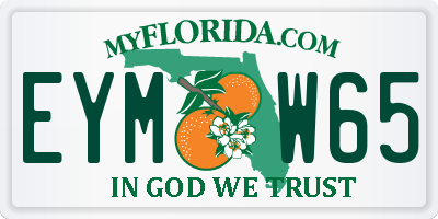FL license plate EYMW65
