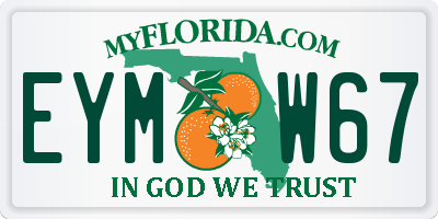 FL license plate EYMW67